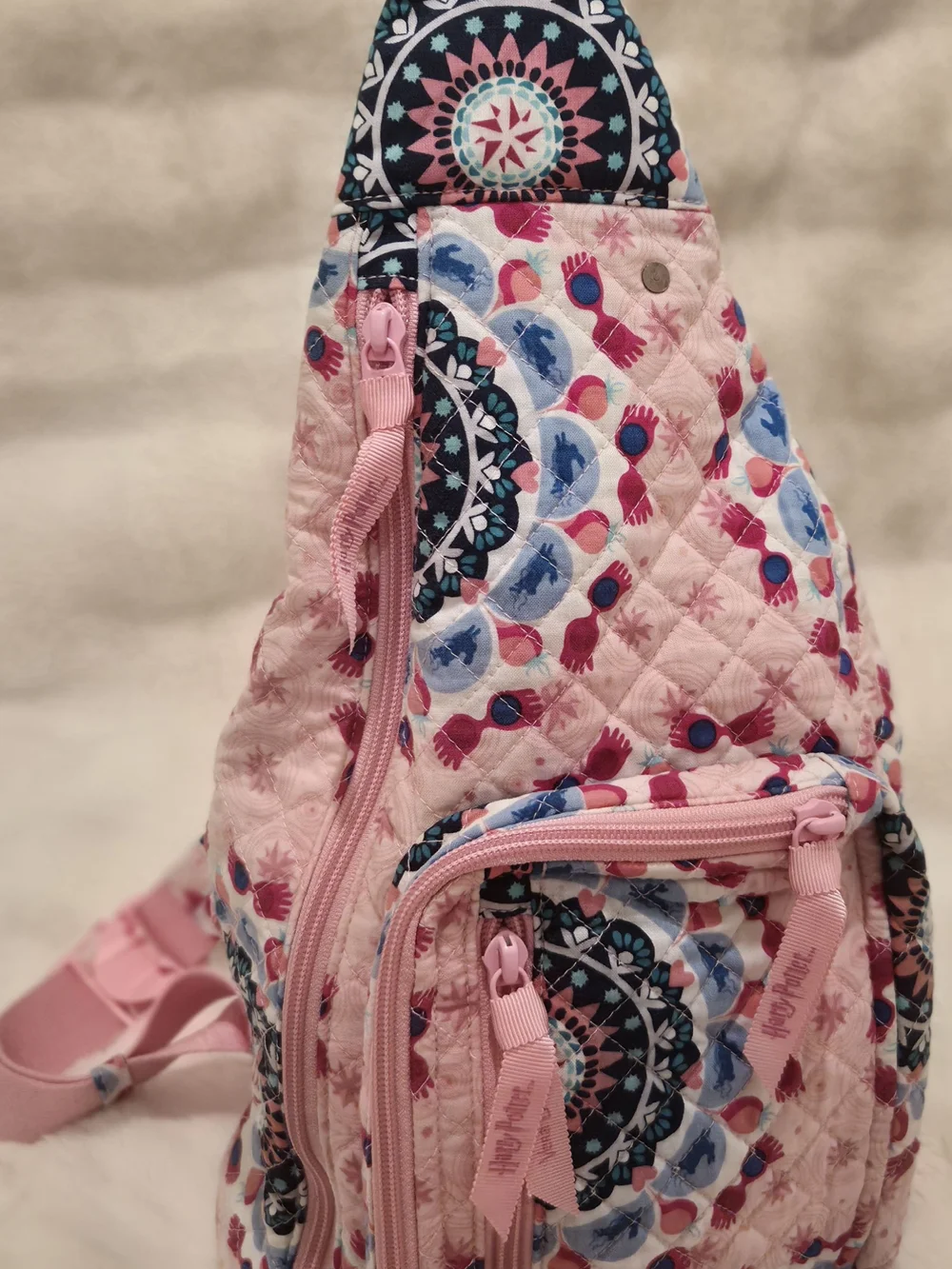 Rare Vera Bradley Harry Potter Luna Lovegood Sling Backpack Crossbody Quilted